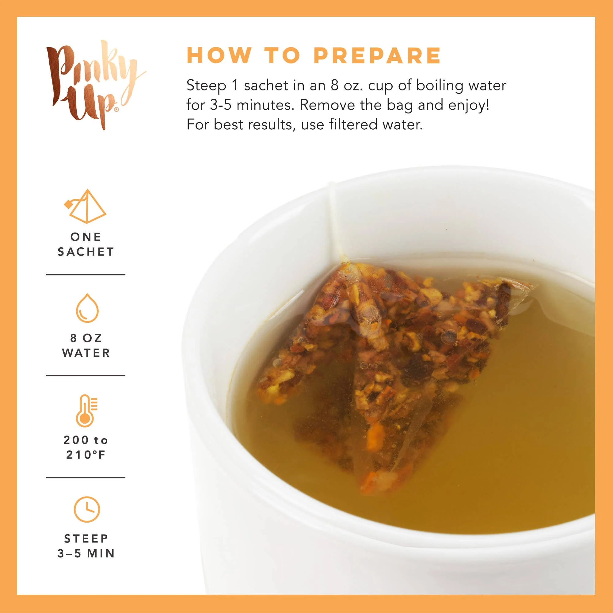 Pinky Up - Golden Spice Herbal Tea 15 Sachets - Image 7