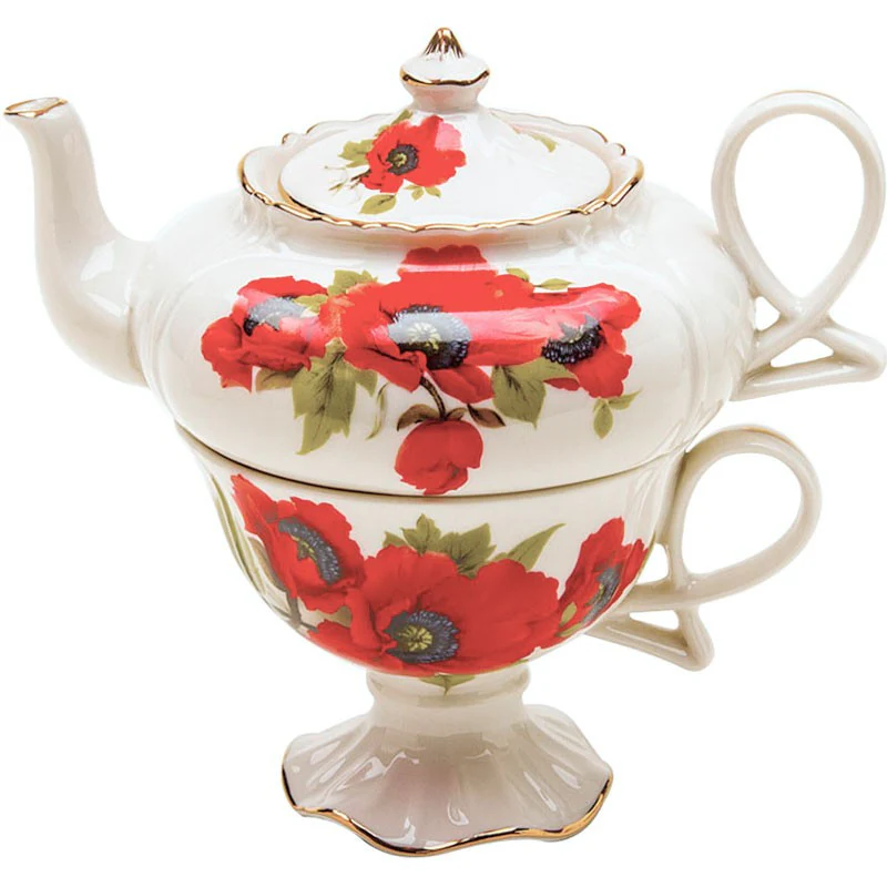 Poppy 3 Piece Tea for One