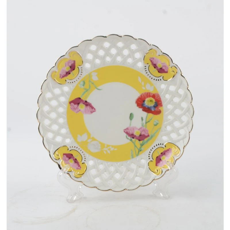 Poppy Yellow Pieced Salad Plate, Set of 4