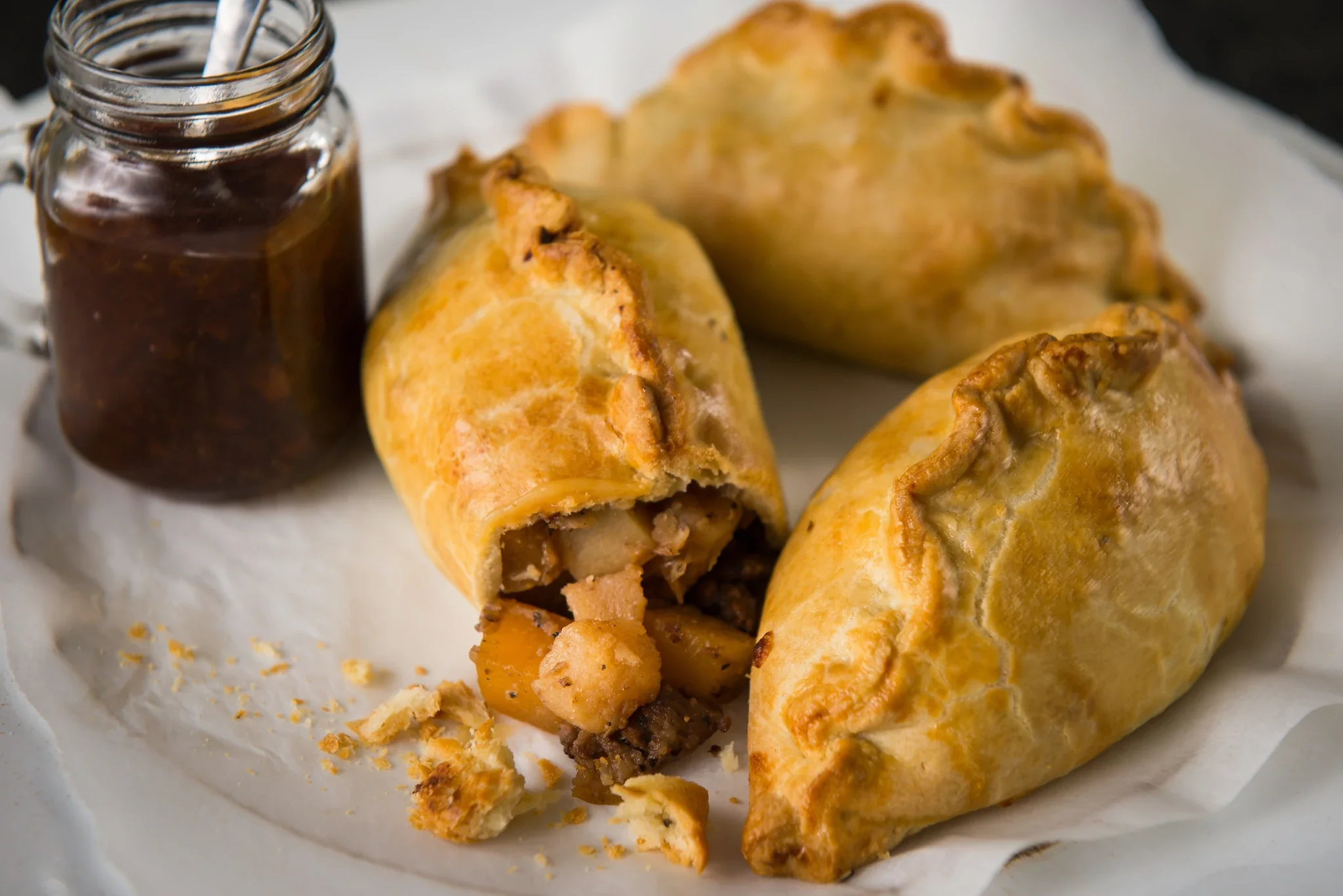 Pouch Pies Large Cornish Pasty 7 oz. 1/2lb Ship Weight