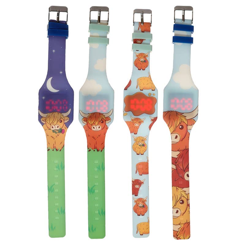 Puckator Ltd - Highland Coo Cow Silicone Digital Watch - Image 3