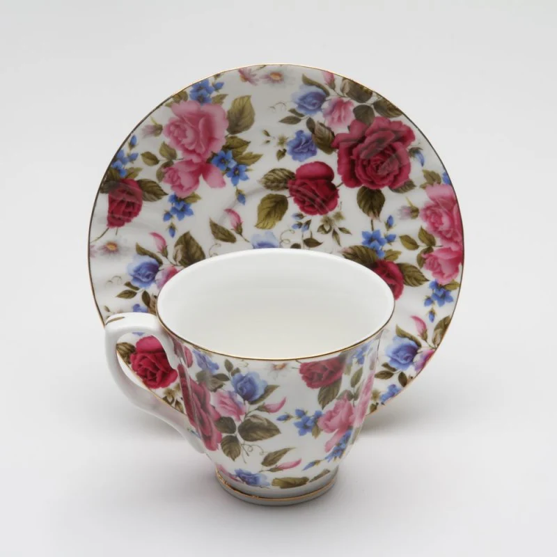 Red Rose Chintz 11 Piece Teaset - Image 3