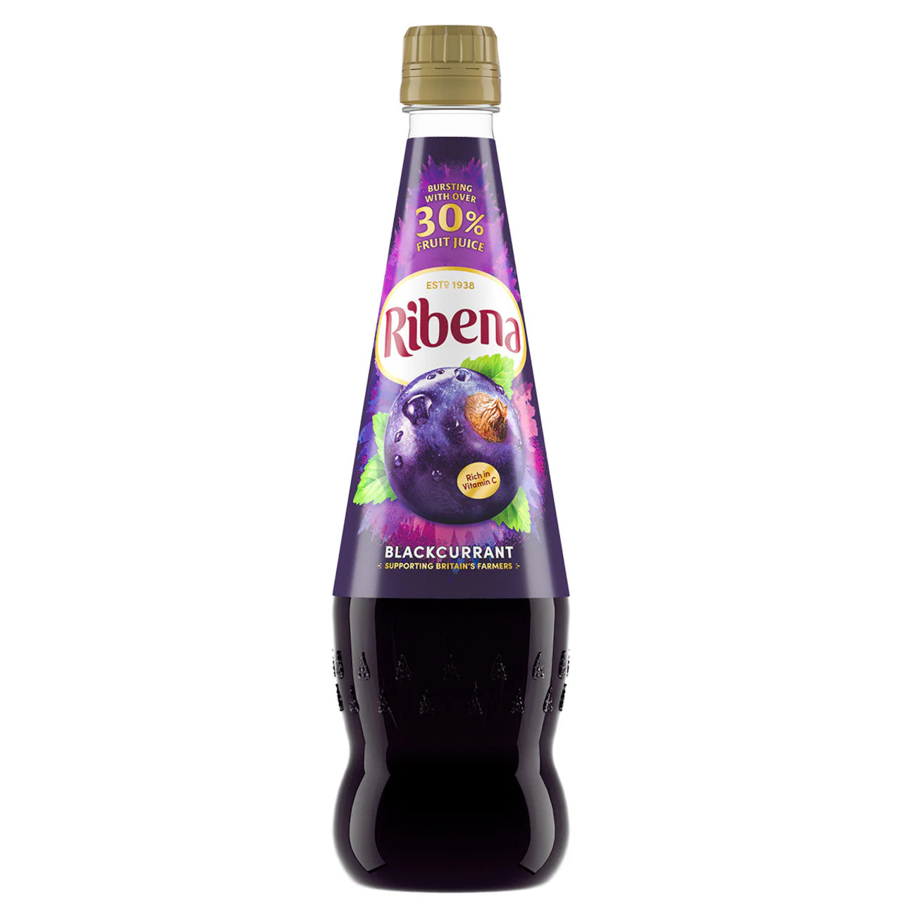 Ribena Blackcurrant Concentrate. 600ml/21 fl oz
