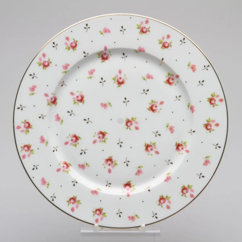 Rose Bud Round 10.5in Salad Plates, Set of 4