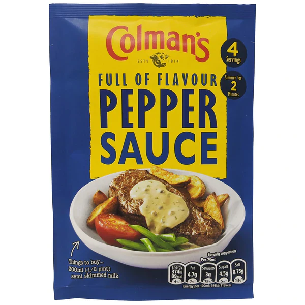 SALE BEST BEFORE JULY 31 2026 Colman's Pepper Sauce Mix (40g)