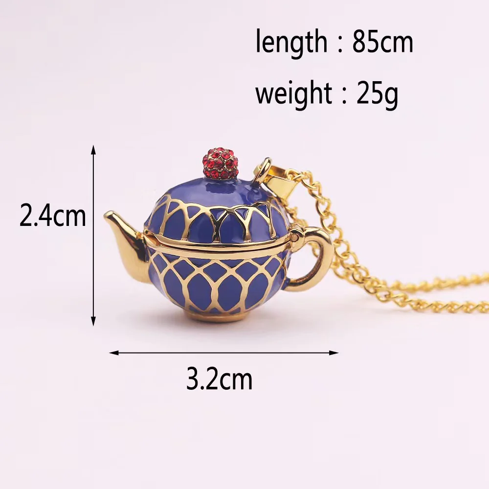 Secret Compartment Teapot Necklace 80cm - Image 3