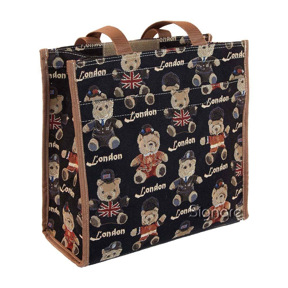 Signare Tapestry - London Bear - Shopper Bag