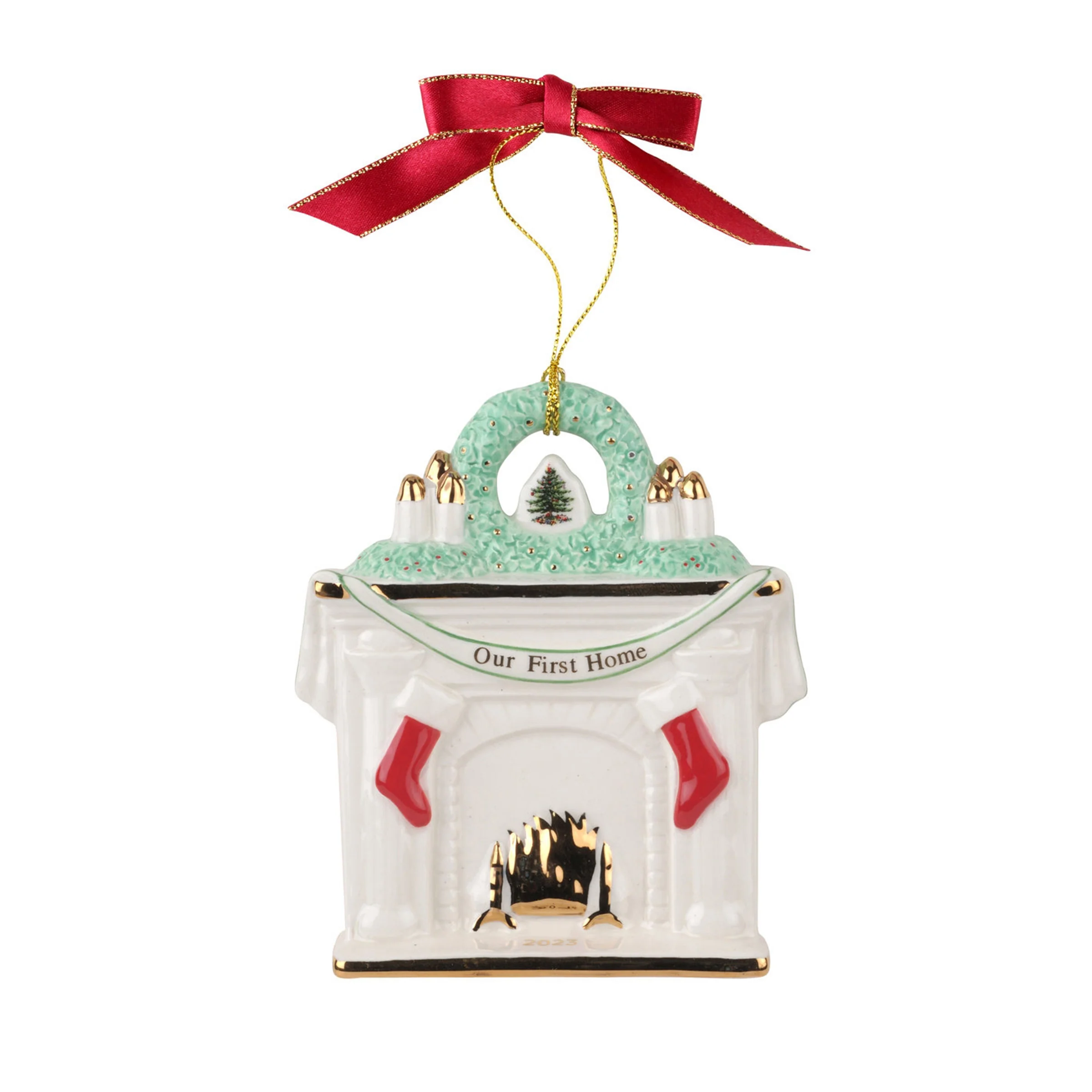 Spode Christmas Tree First Home Fireplace Ornament 2023