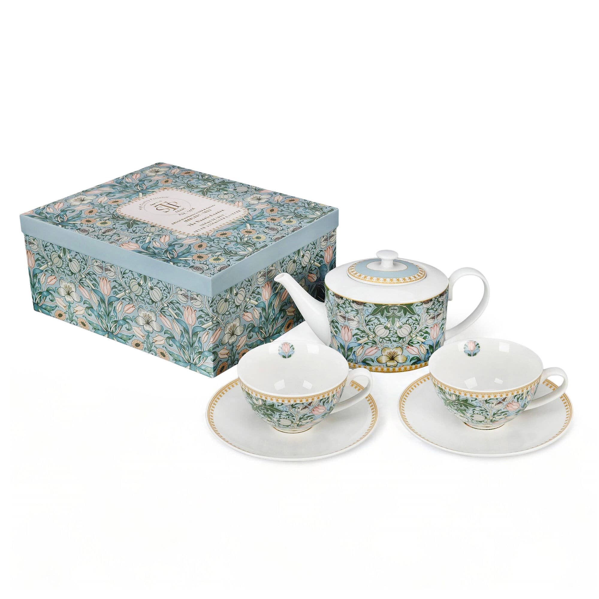 STP - Morris Garden Ceramic Porcelain Tea Set of 5 pcs
