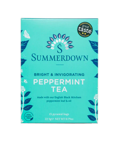Summerdown English Peppermint Tea 15 Pyramid Tea Bags
