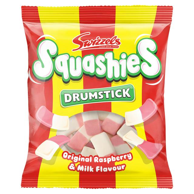 Swizzels Squashies Drumstick Original Raspberry and Milk Flavour. 120g