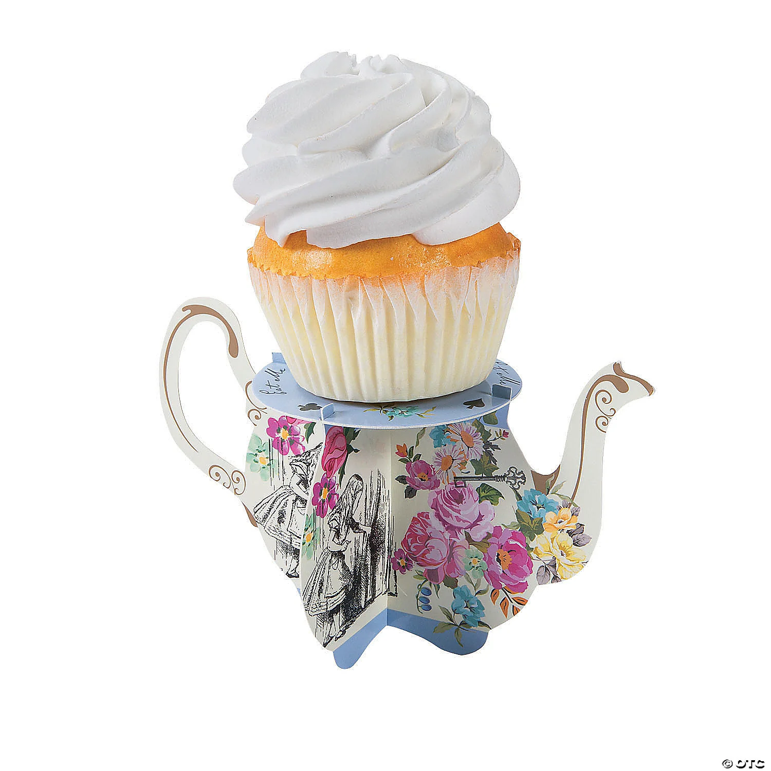 Talking Tables Alice in Wonderland Teapot Cupcake Stands 6pc - Image 2