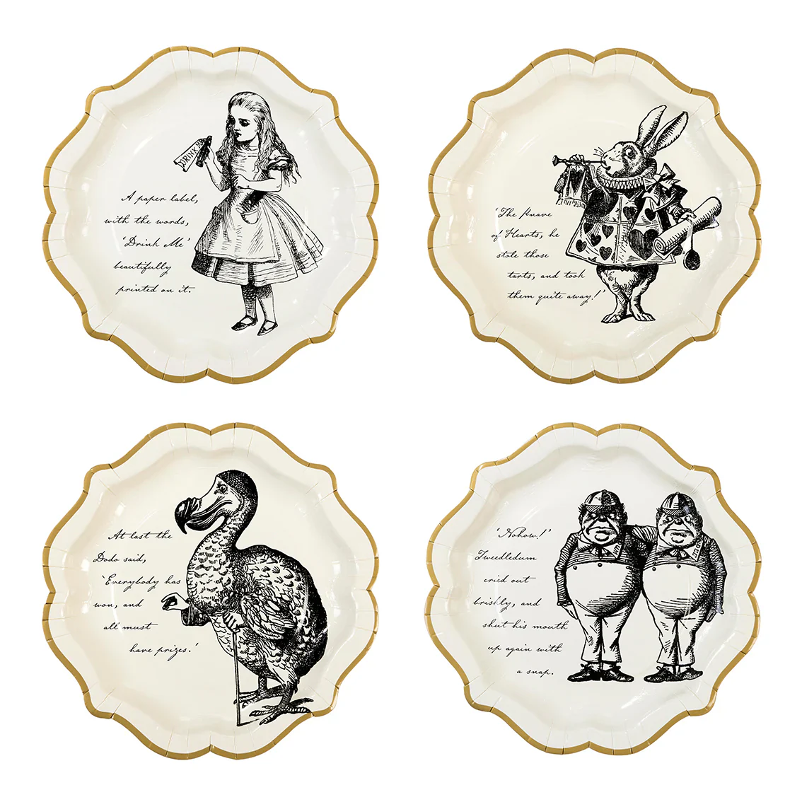 Talking Tables Truly Alice 12 Paper Plates