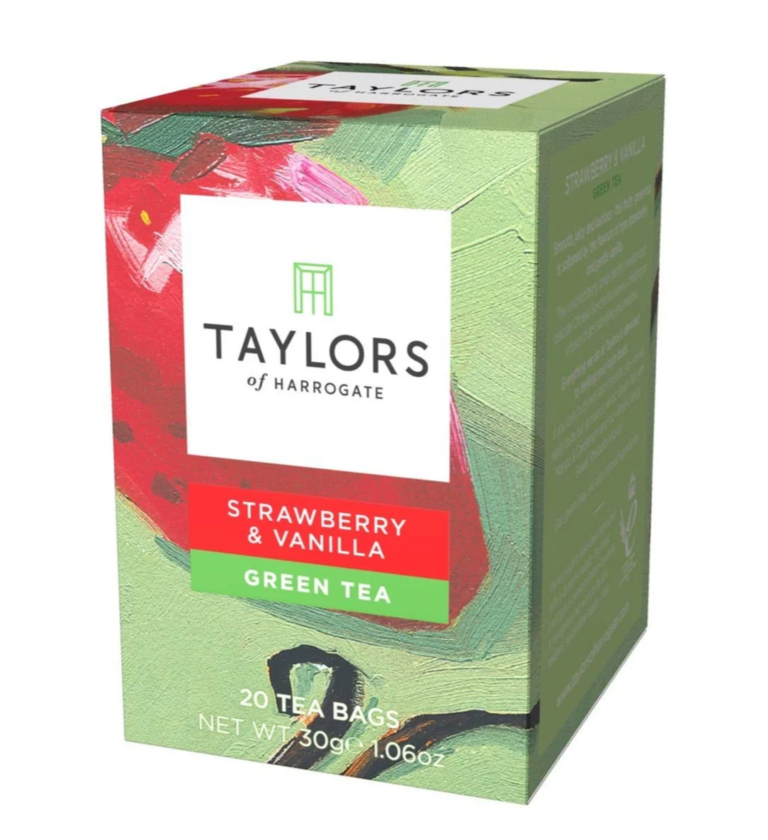 Taylors of Harrogate - Strawberry & Vanilla Green Tea. 20 Bags.