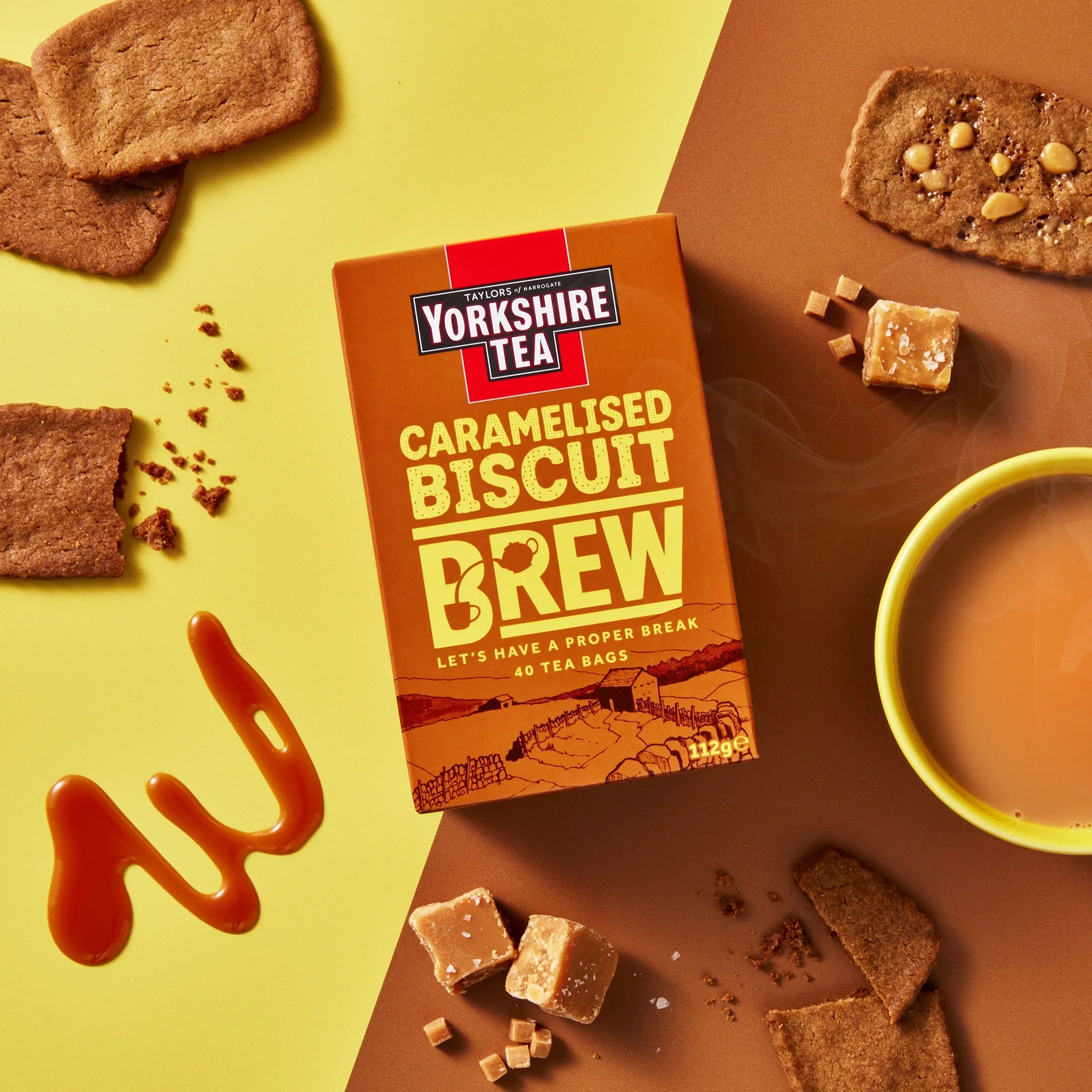 Taylors Of Harrogate Yorkshire Tea Caramelised Biscuit Brew 40 Teabags. - Image 2