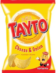 Tayto North Ireland Crisps Cheese and Onion Crisps. 32.5g
