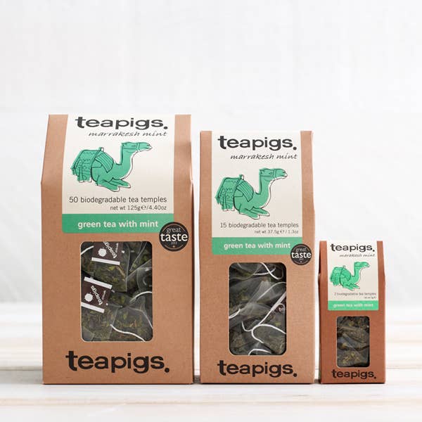teapigs - Green Tea with Mint - 15 Temples - Image 2