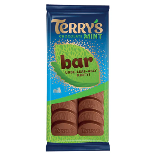 Terry's Mint Milk Chocolate Bar 90g