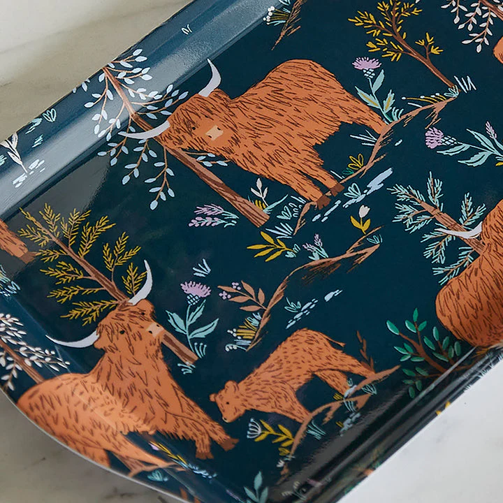 Ulster Weavers Connie the Highland Cow - Small Tray - Image 3