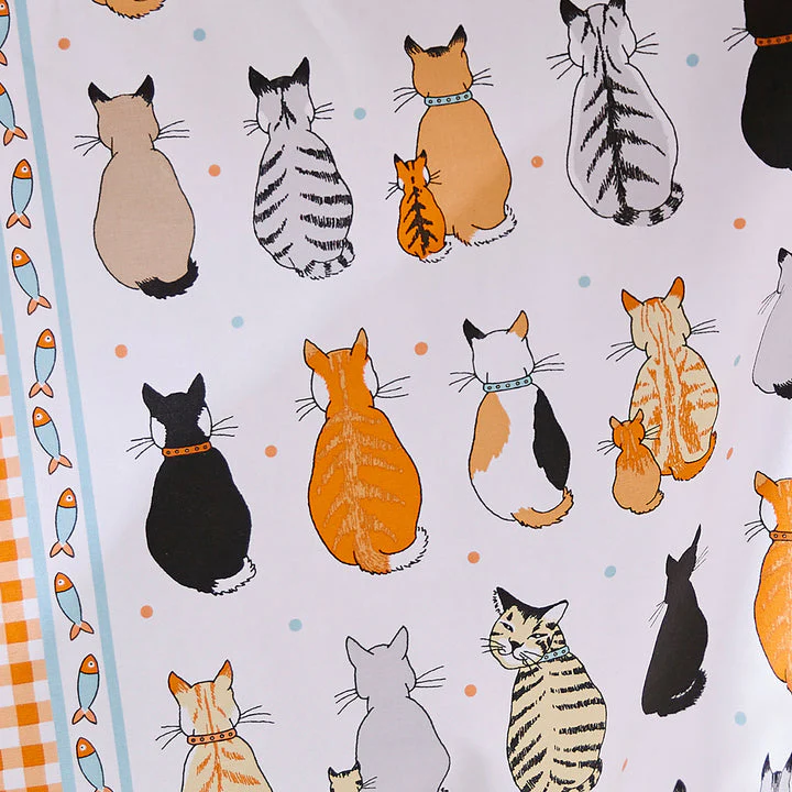 Ulster Weavers Cotton Tea Towel - Cats in Waiting - Image 3