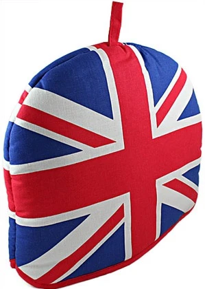 Union Jack Tea Cozy, size fits 2- 6 cup Teapots .
