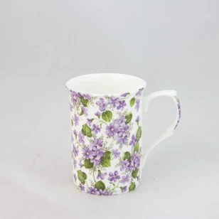 Violet Mugs, Set of 4