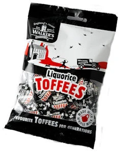 Walker's Nonsuch Liquorice Toffees Bag 150g