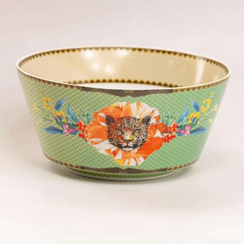 Wild Summer Green Cereal Bowls, Set of 4