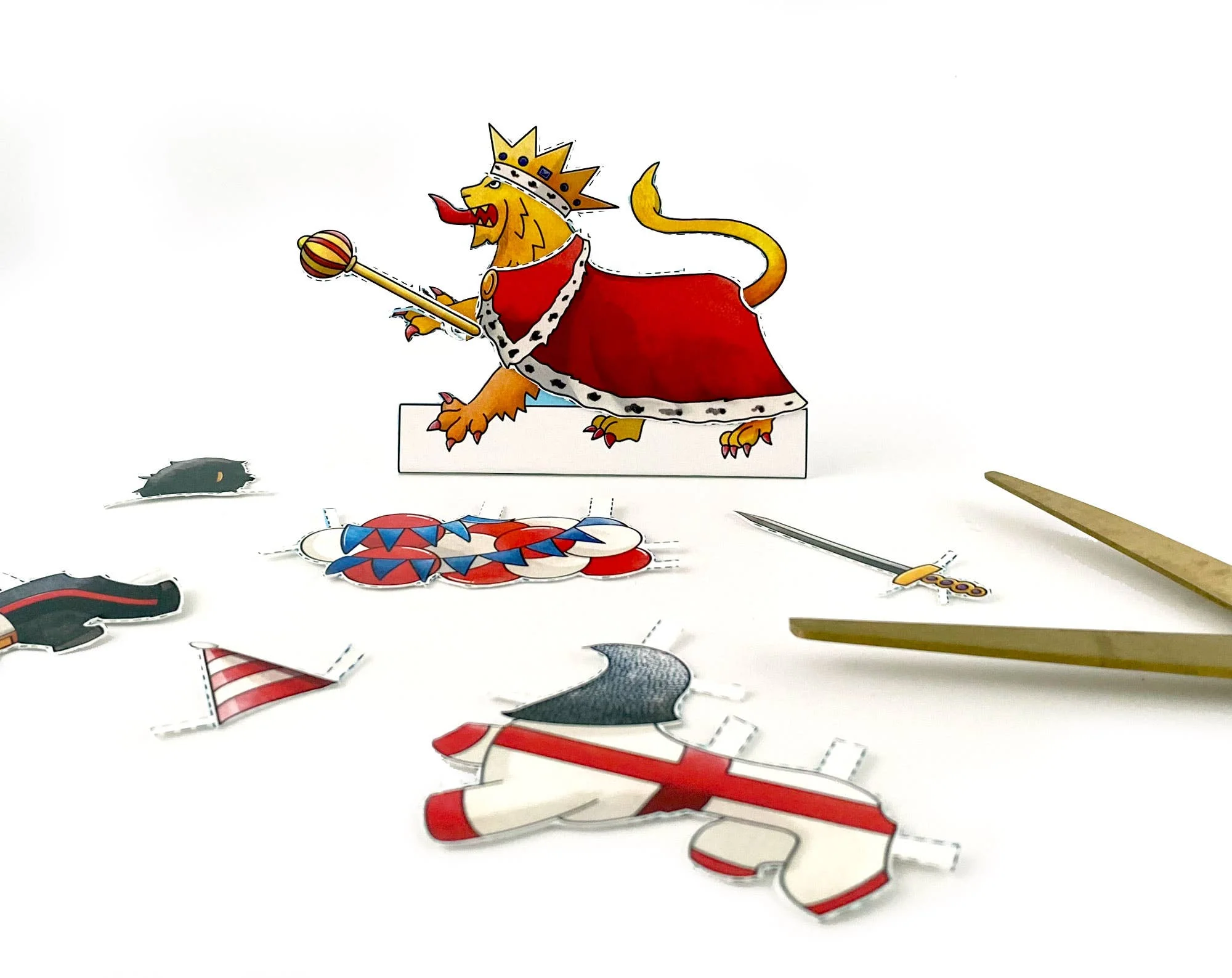 Yeti Cards & Gifts - Dress an English Lion Birthday Card - Image 7