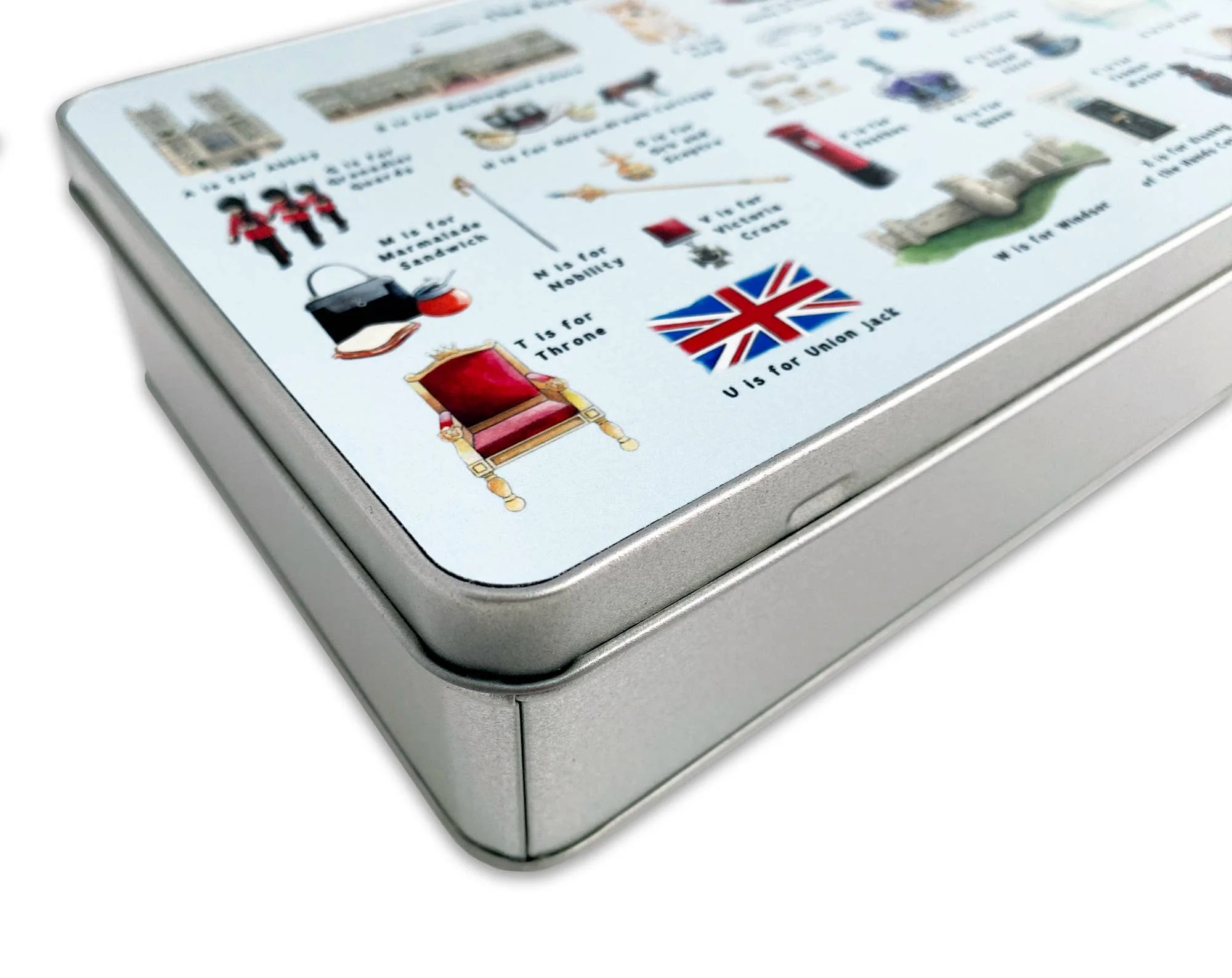 Yeti Cards & Gifts - The Royal Alphabet Storage Tin - Image 5